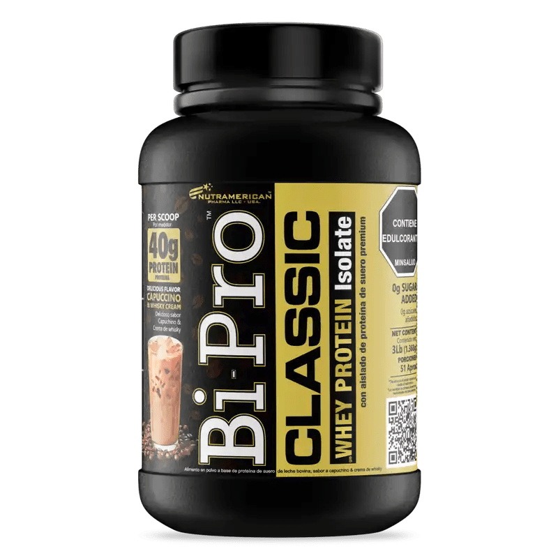 BIPRO CLASSIC 3 LB CAPUCCINO CON CREMA DE WHISKY - NUTRAMERICAN PHARMA