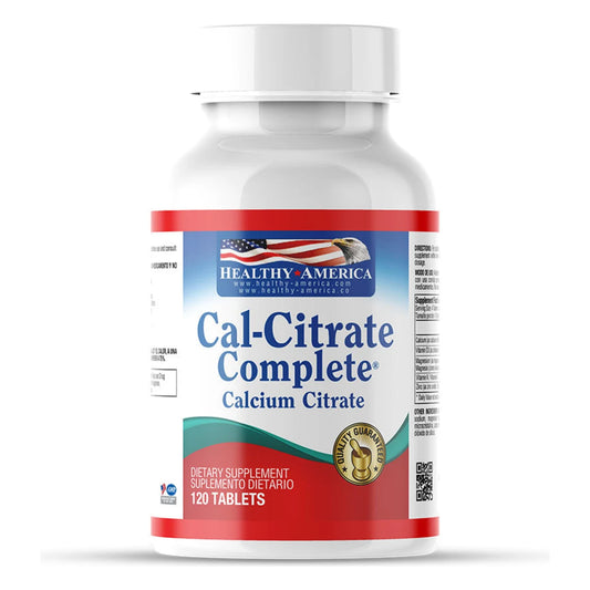 Cal-Citrate Complete™ 120 tabletas Calcium Citrate Malate Vitamin D3 Magnesium Plus Zinc - Healthy America
