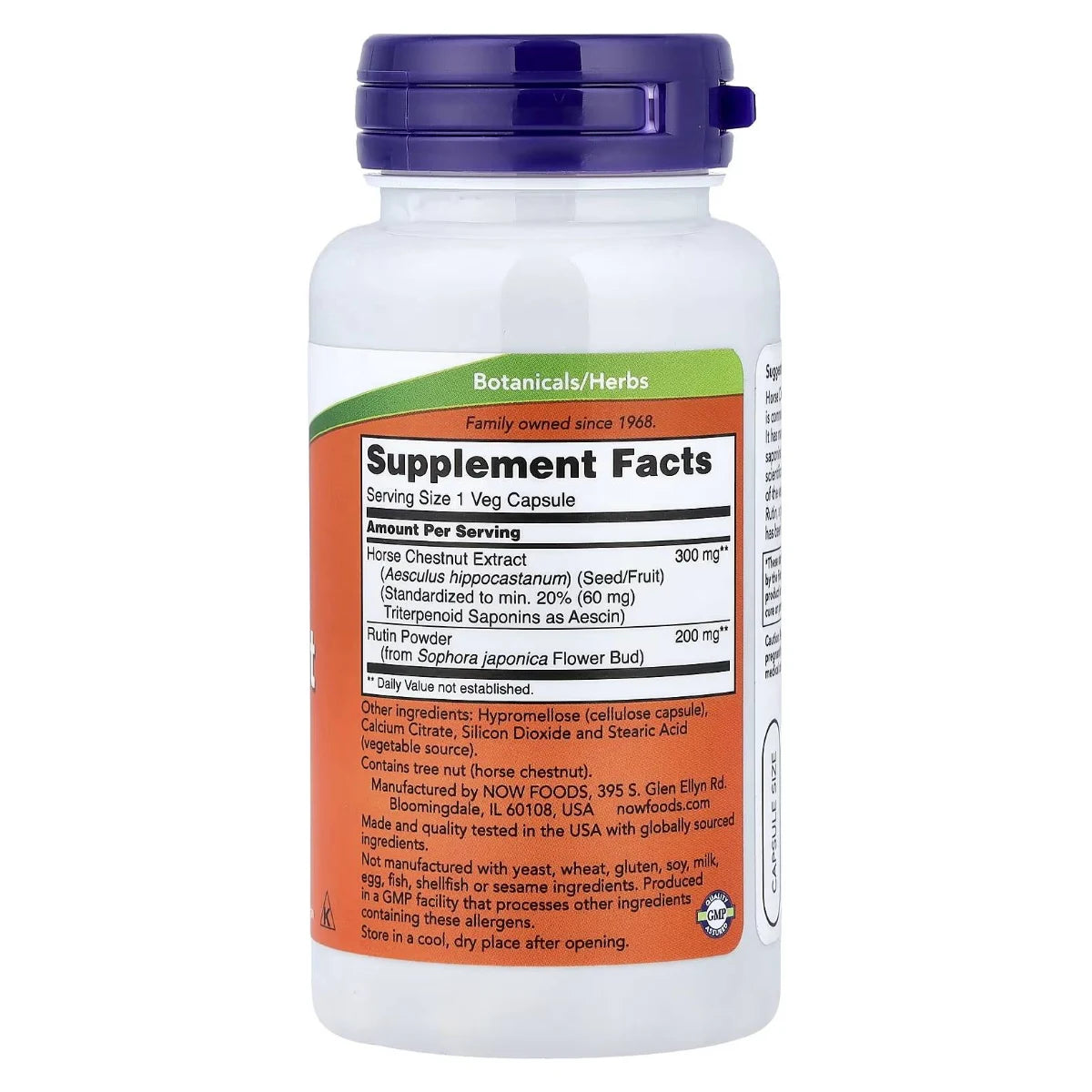 Castaño de Indias Horse Chestnut 300 mg 90 vcaps NOW
