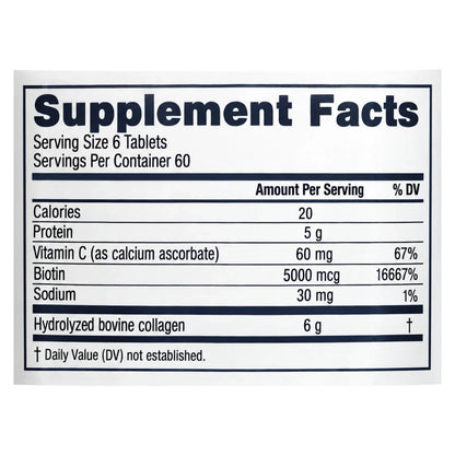 Colágeno + Vitamina C y Biotina 360 tabletas Neocell
