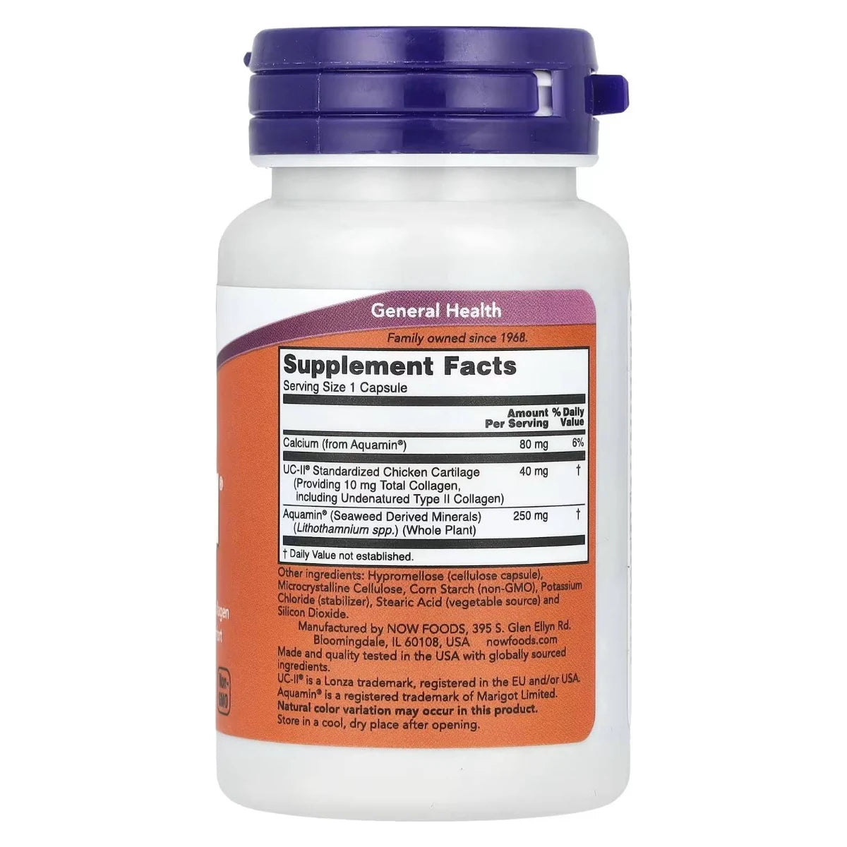 Collagen Uc-ii Type II 40 mg 60 caps NOW