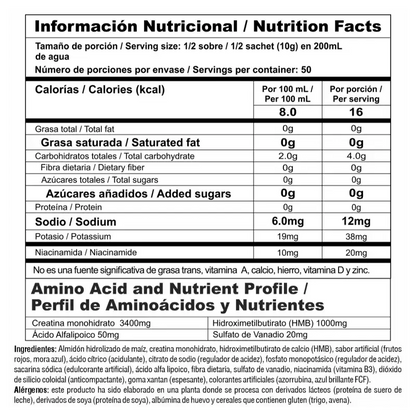 CREA STACK SACHET 500 G - NUTRAMERICAN PHARMA