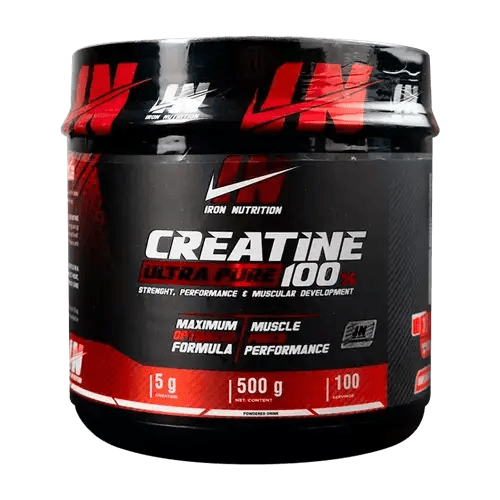 Creatina Iron Nutrition 500g 100 servicios