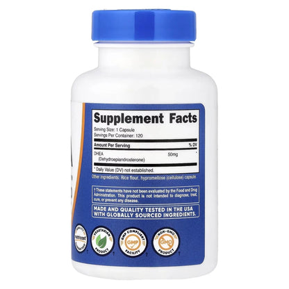 DHEA 50 mg 120 caps Nutricost