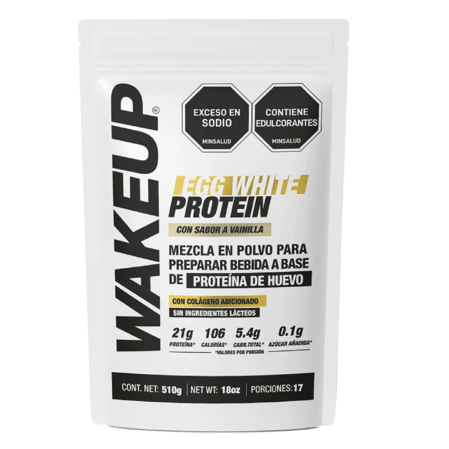 Egg white protein vainilla 510g