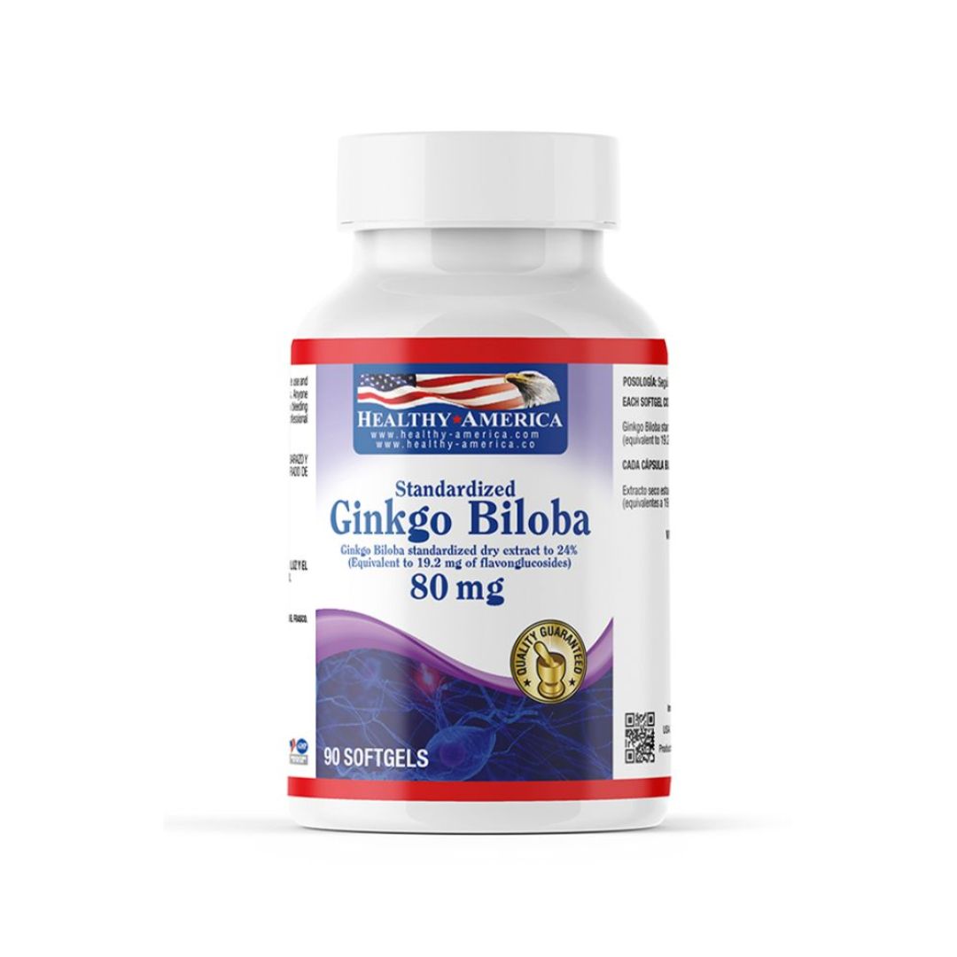 Ginkgo Biloba 80 mg 90sof - Healthy America