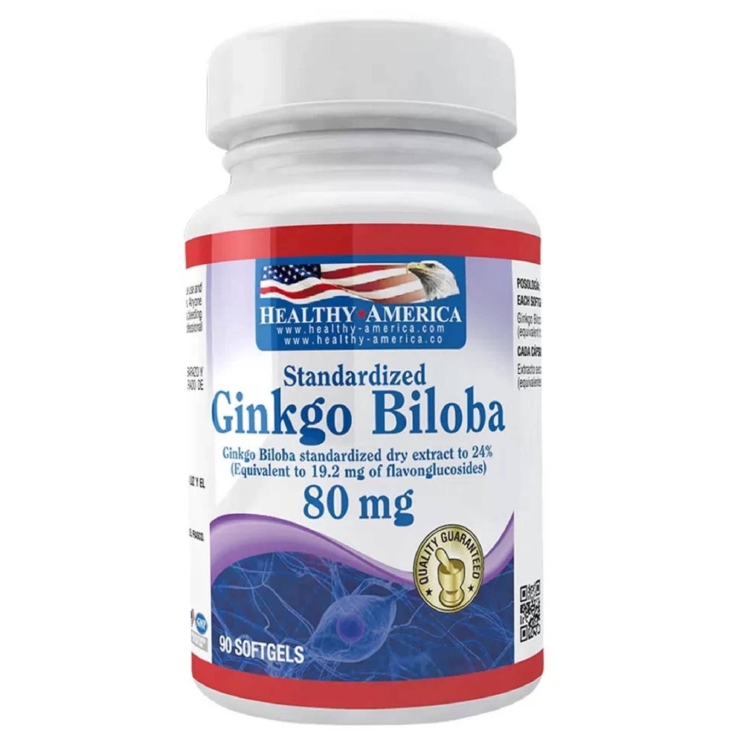 Ginkgo Biloba 80mg 90 Softgels