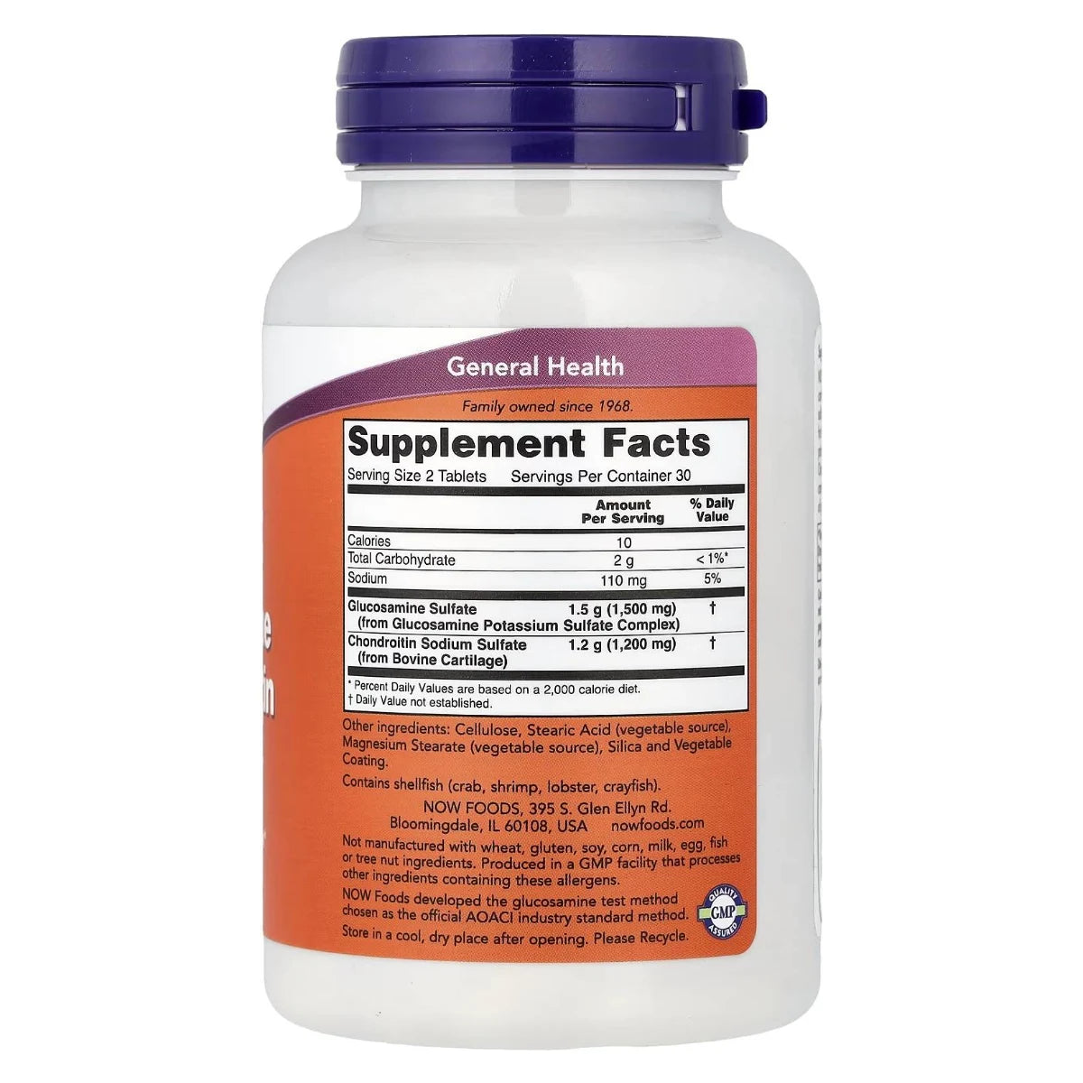 Glucosamine & Chondroitin 60 tabs NOW