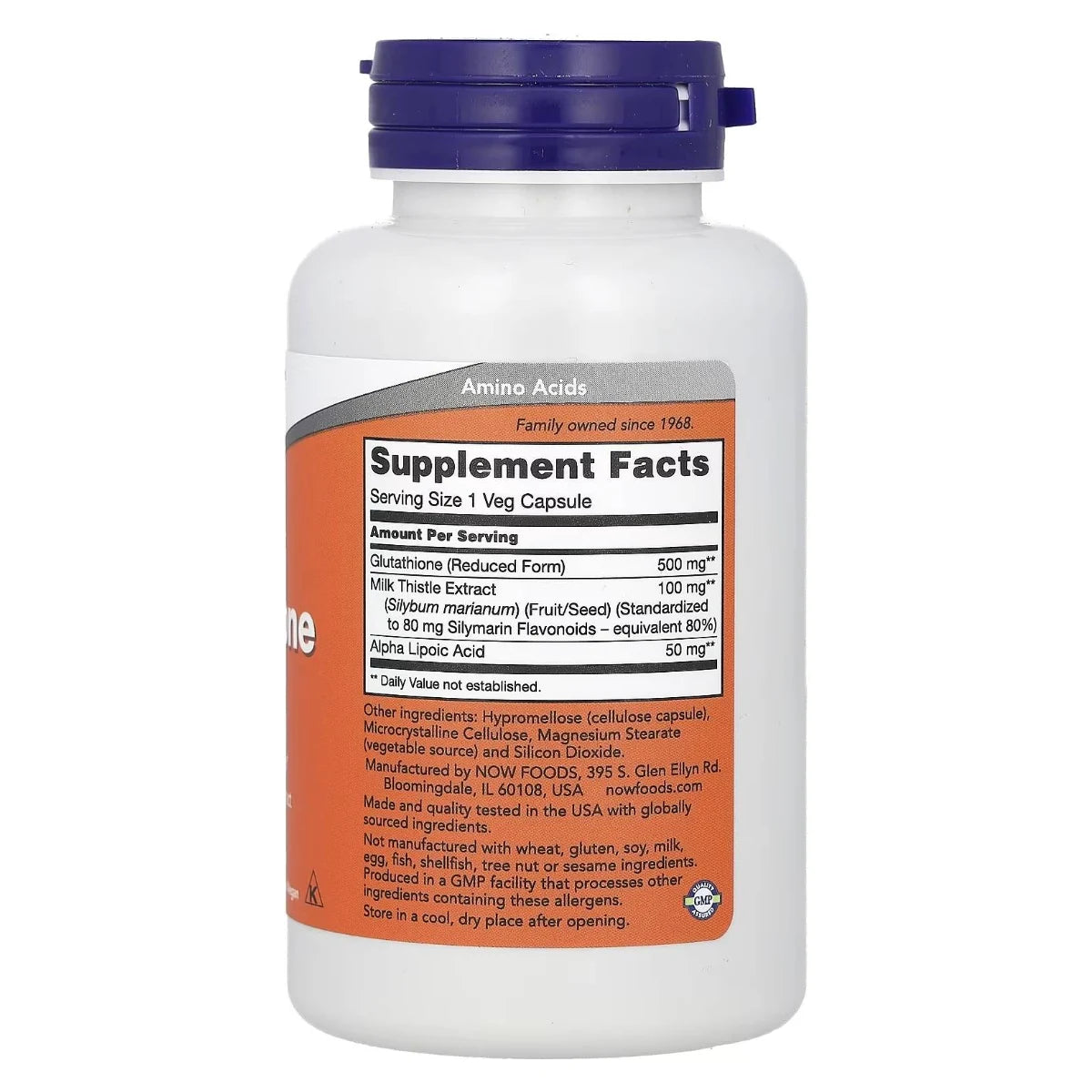 Glutathion 500 mg 60 caps NOW