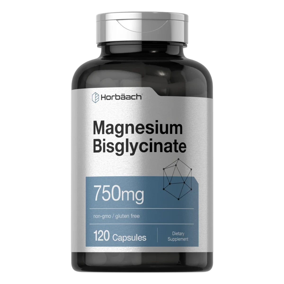 Bisglycinato de Magnesio 750 mg x 120 caps Horbaach