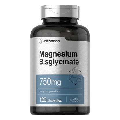 Bisglycinato de Magnesio 750 mg x 120 caps Horbaach