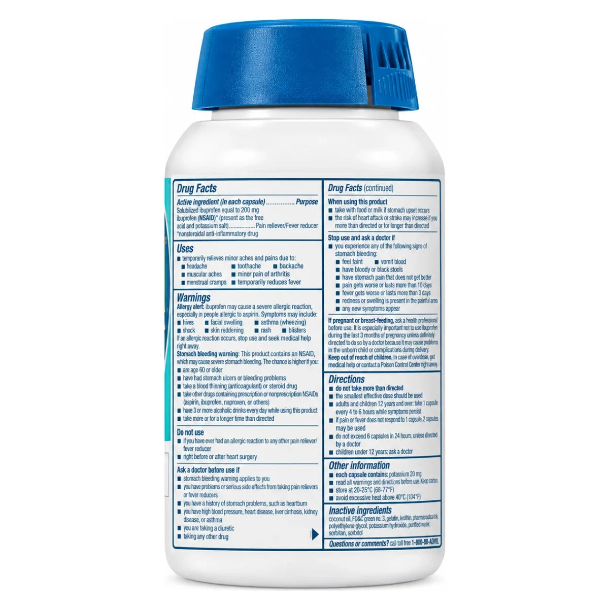 Ibuprofeno Liquigels 200 mg 120 caps Advil
