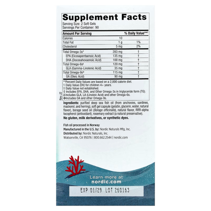 OMEGA COMPLETE JUNIOR MINI CAP GEL - NORDIC NATURALS