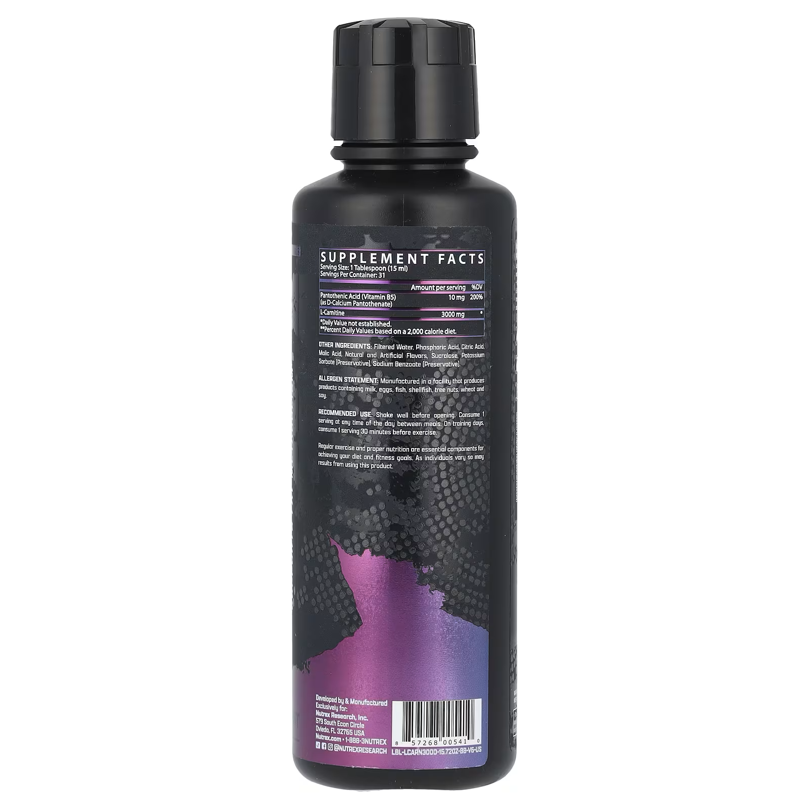 L CARNITINE 3000 31 SERVICIOS BERRY BLAST - NUTREX