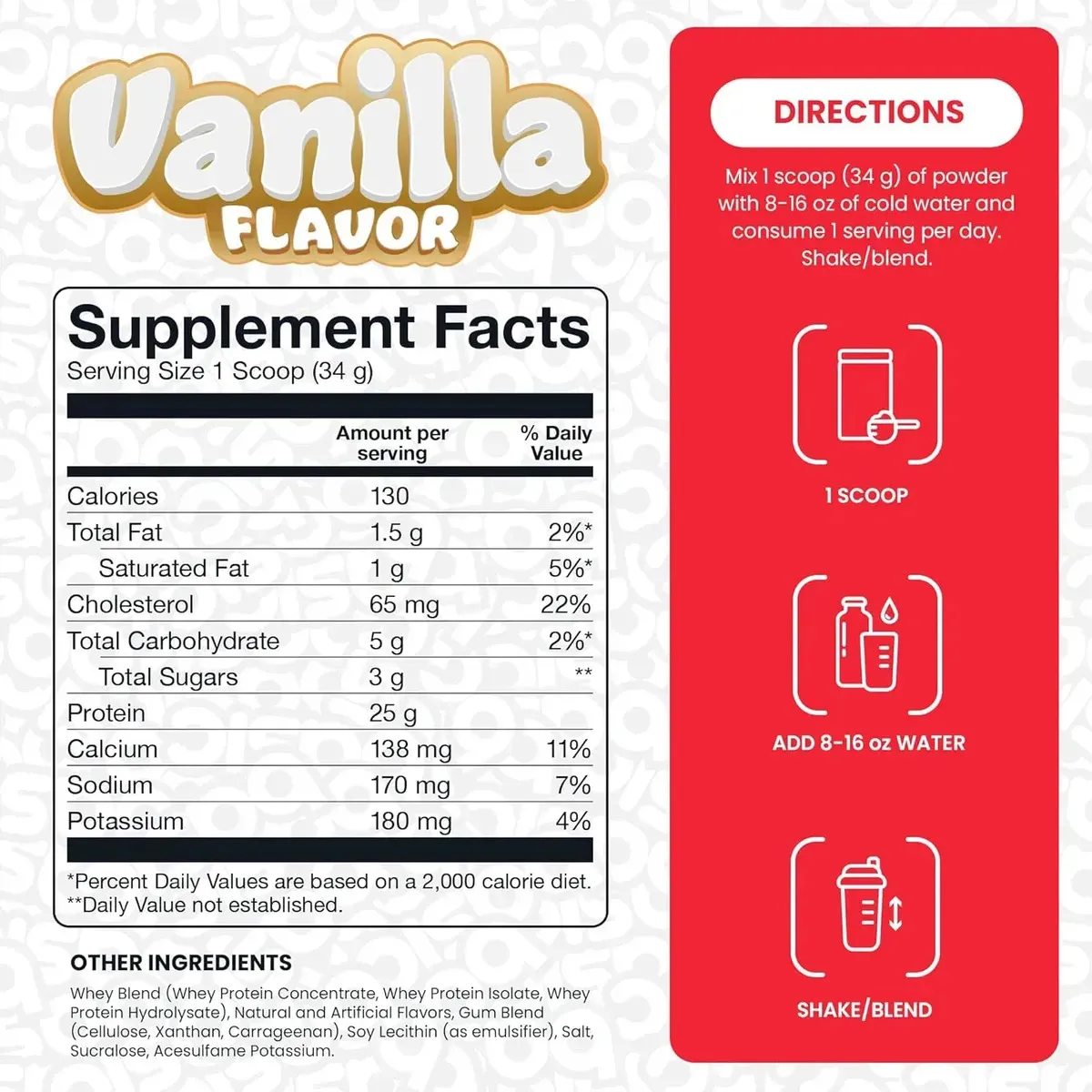WHEY BASIC 2 LB VAINILLA - BASIC