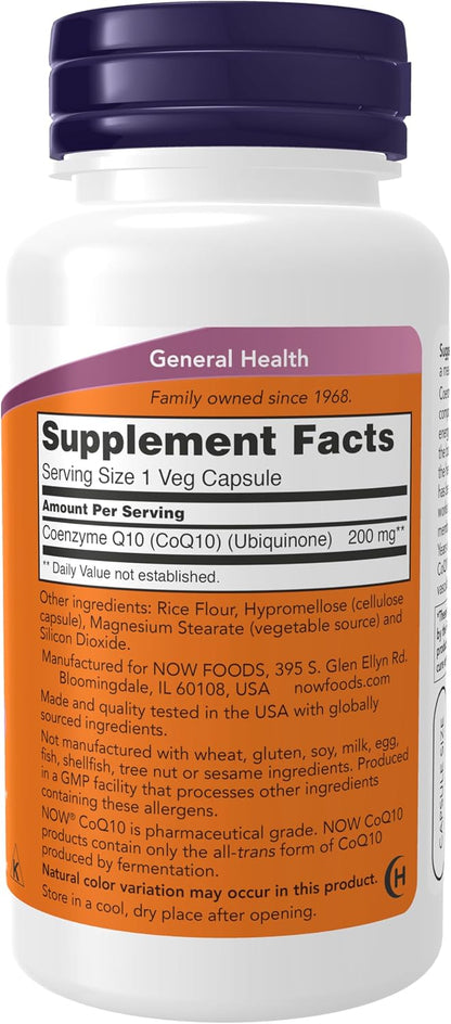 COQ10 200 mg - NOW