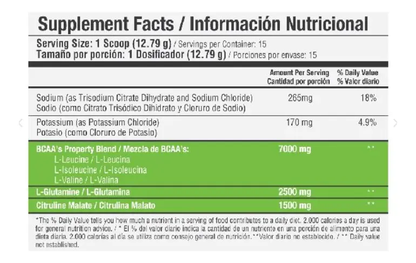 Aminoacidos BCAAS 192 g - Healthy Sports