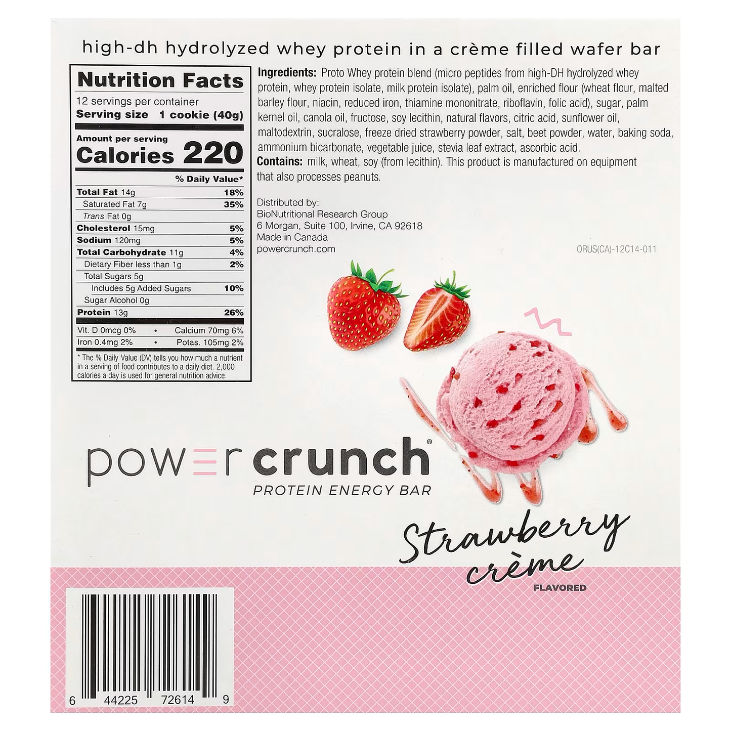 STRAWBERRY CREME - POWER CRUNCH
