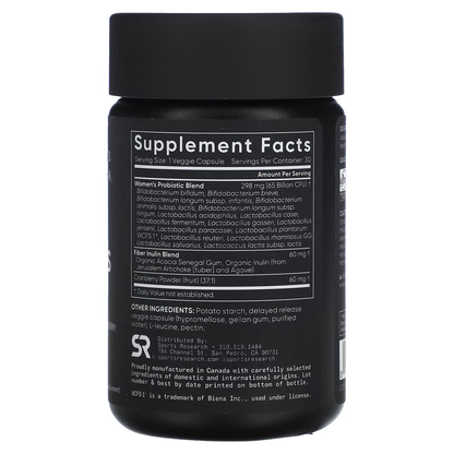 Women's Probiotics 65 Billion 30 Capsulas - Sports Research