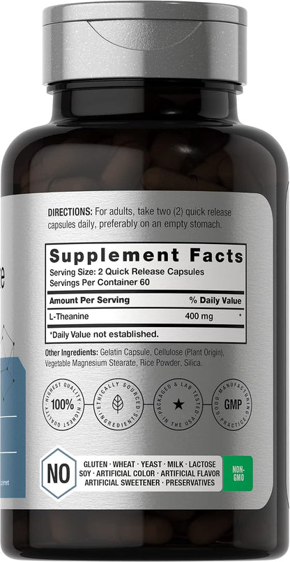 L-THEANINE 400 MG 120 CÁPSULAS - HORBAACH