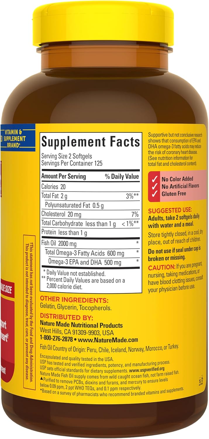 Omega 3 1000 mg 150 Softgels - Nature Made