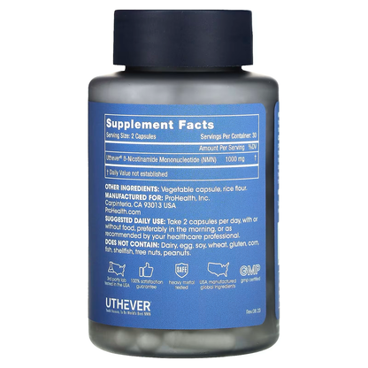NMN PRO 1000 60 CAPS - PROHEALTH LONGEVITY