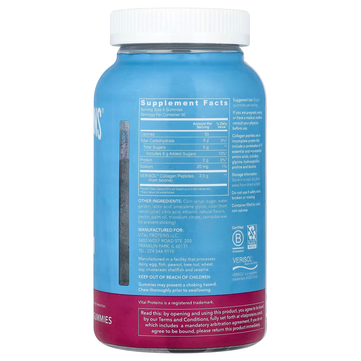 COLLAGEN GUMMIES 120 GUMMIES - VITAL PROTEINS