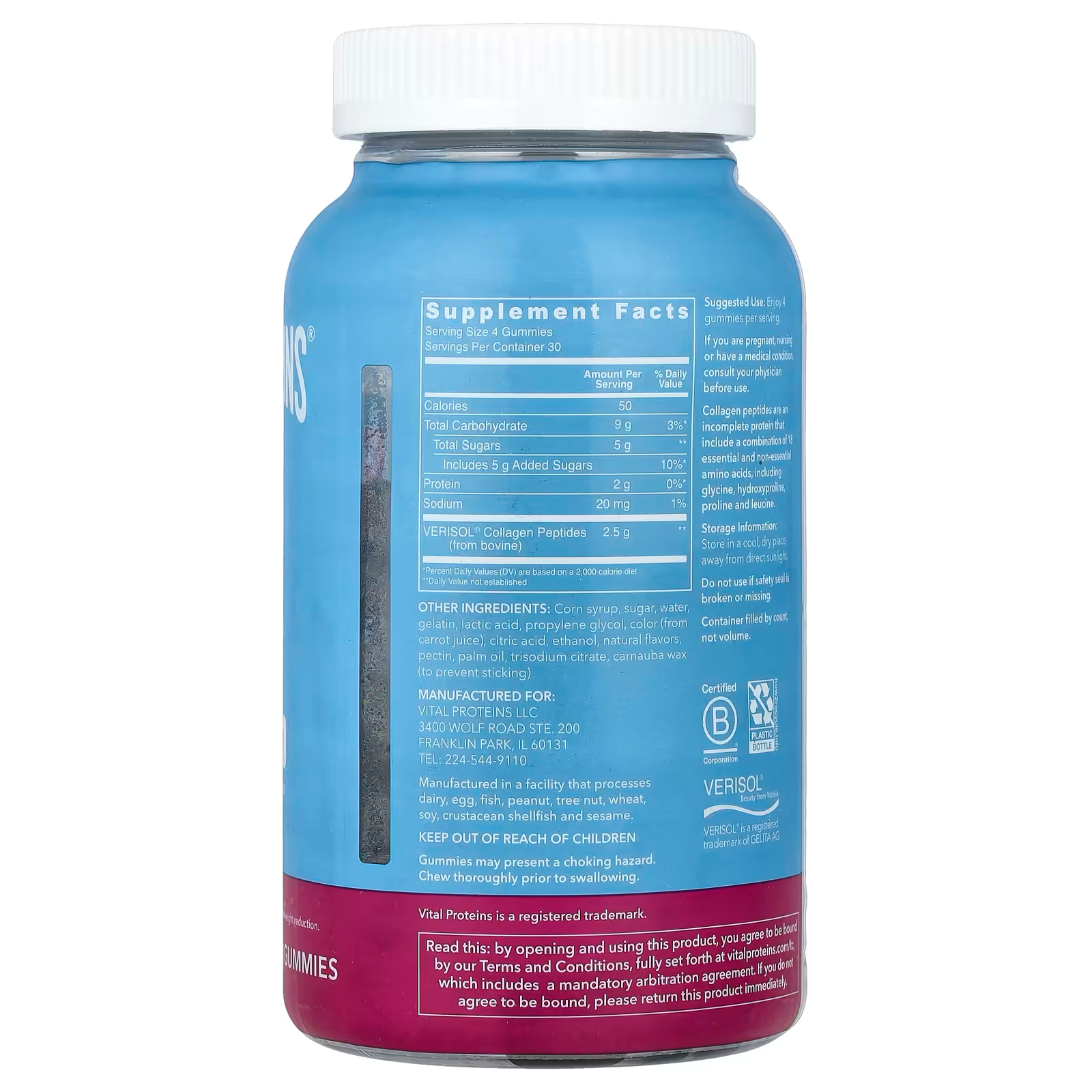 COLLAGEN GUMMIES 120 GUMMIES - VITAL PROTEINS