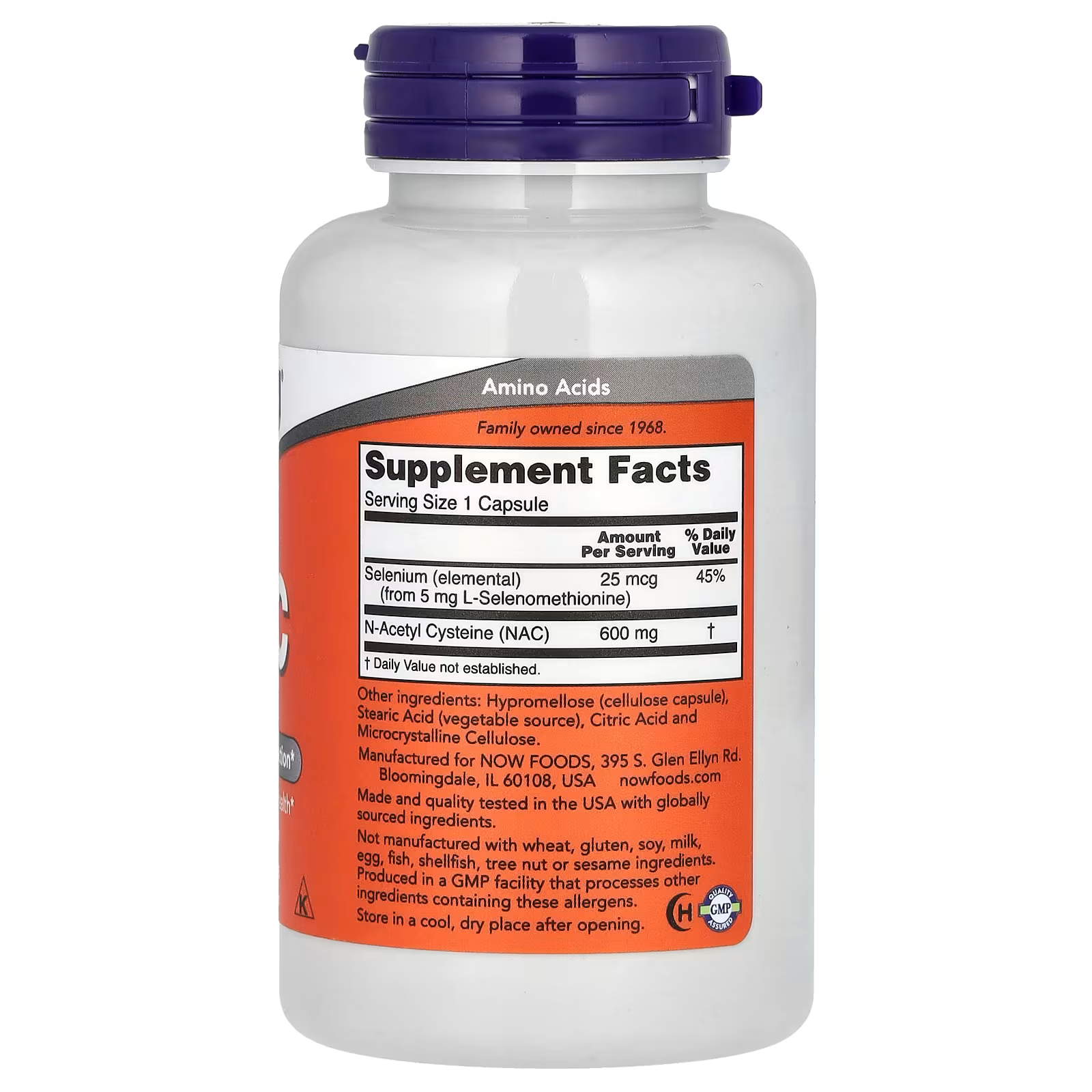 NAC 600 MG 100 CAPSULAS - NOW FOODS