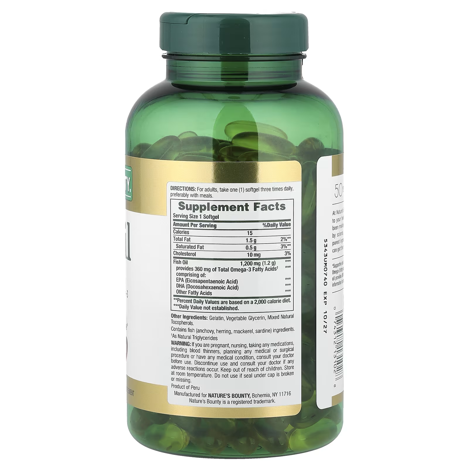 Omega 3 Nature's Bounty 1,200 mg - Nature's Bounty