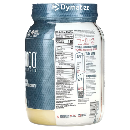 ISO 100 1.3 lb Vainilla - Dymatize
