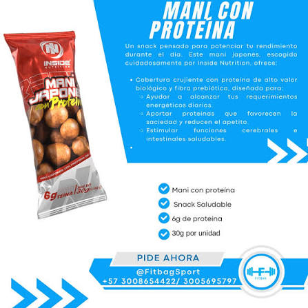 MANÍ JAPONÉS CON PROTEÍNA - INSIDE NUTRITION