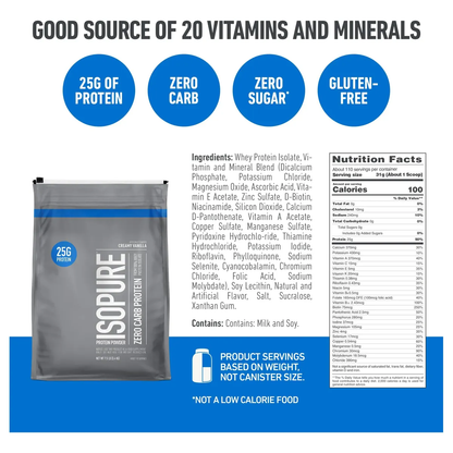 ISO Pure Zero 7 Libras Vainilla - ISOPURE