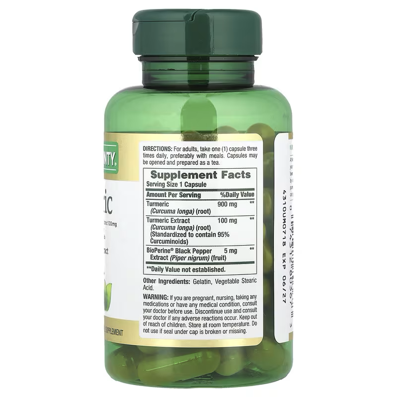 Turmeric Curcuma 1.000 mg +pimienta 5mgx60 - Nature's Bounty