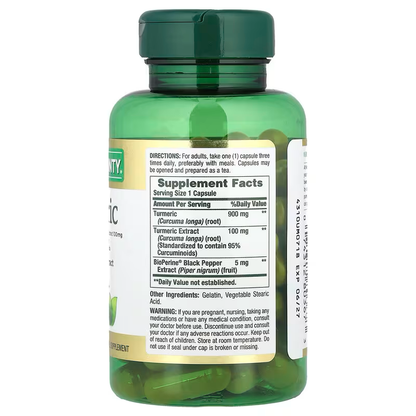 Turmeric Curcuma 1.000 mg +pimienta 5mgx60 - Nature's Bounty
