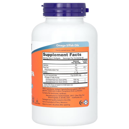 Super Omega EPA 1200 mg 120 Softgels - NOW Foods