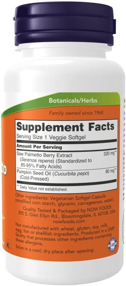 SAW PALMETTO 320 MG 90 CAPSULAS - NOW