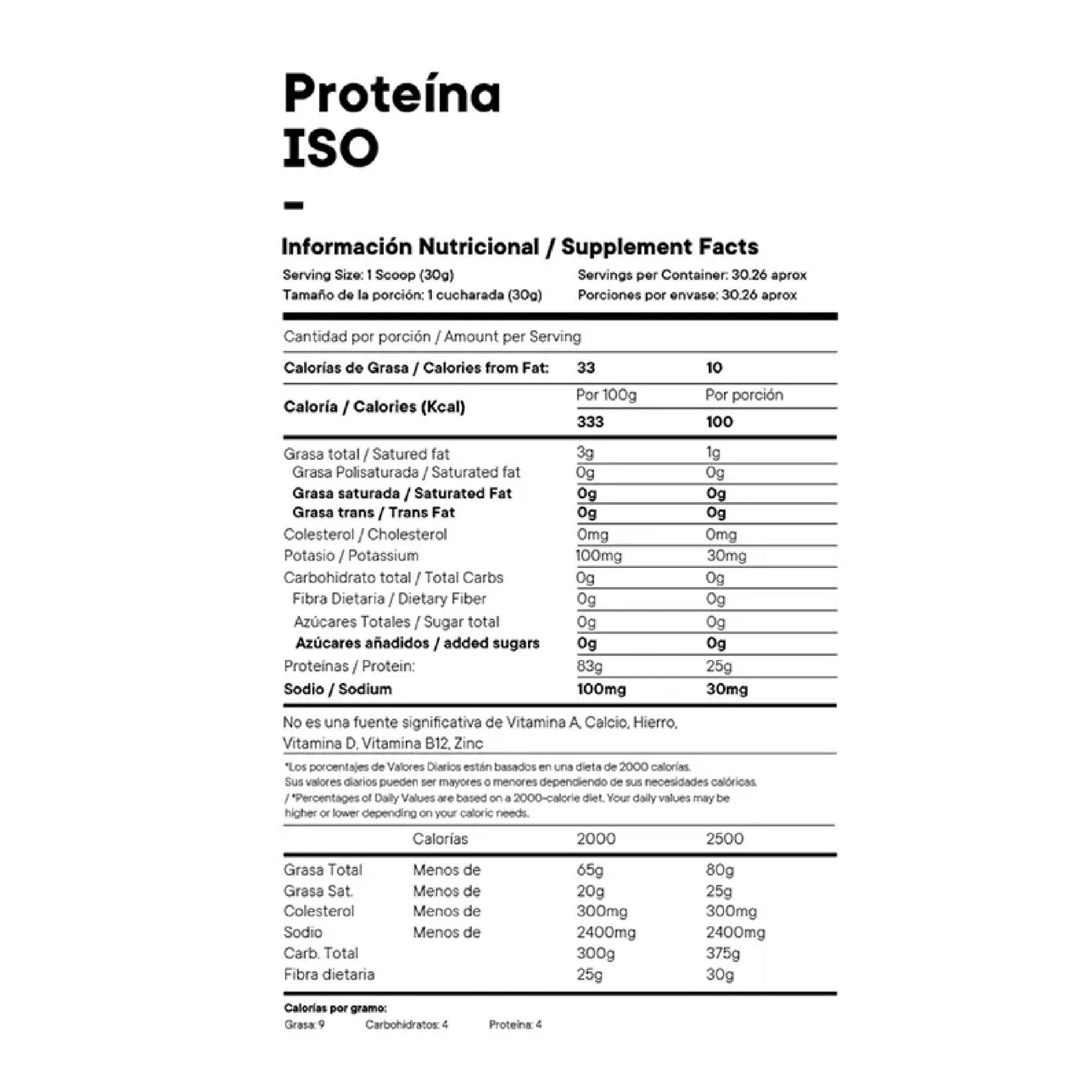 Proteina Isolate Vainilla 952g Power Lab