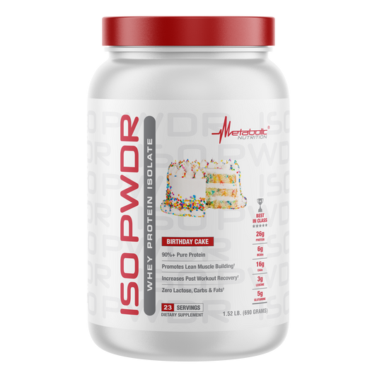 ISO Pwdr Birthaday Cake 1.52 lb / 23 Servicios - Metabolic Nutrition