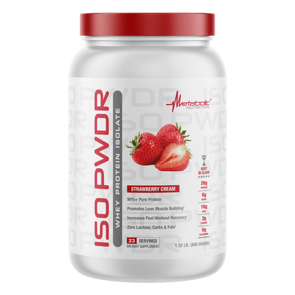 ISO Pwdr Strawberry Creme 1.52 lb / 23 Servicios