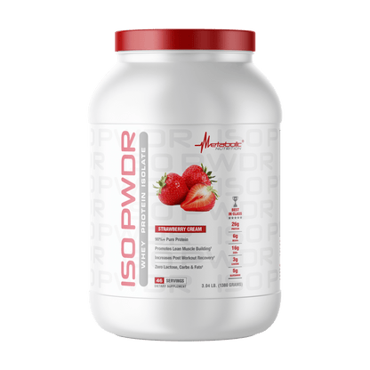 ISO Pwdr Strawberry Creme 3.04 lb / 46 Servicios