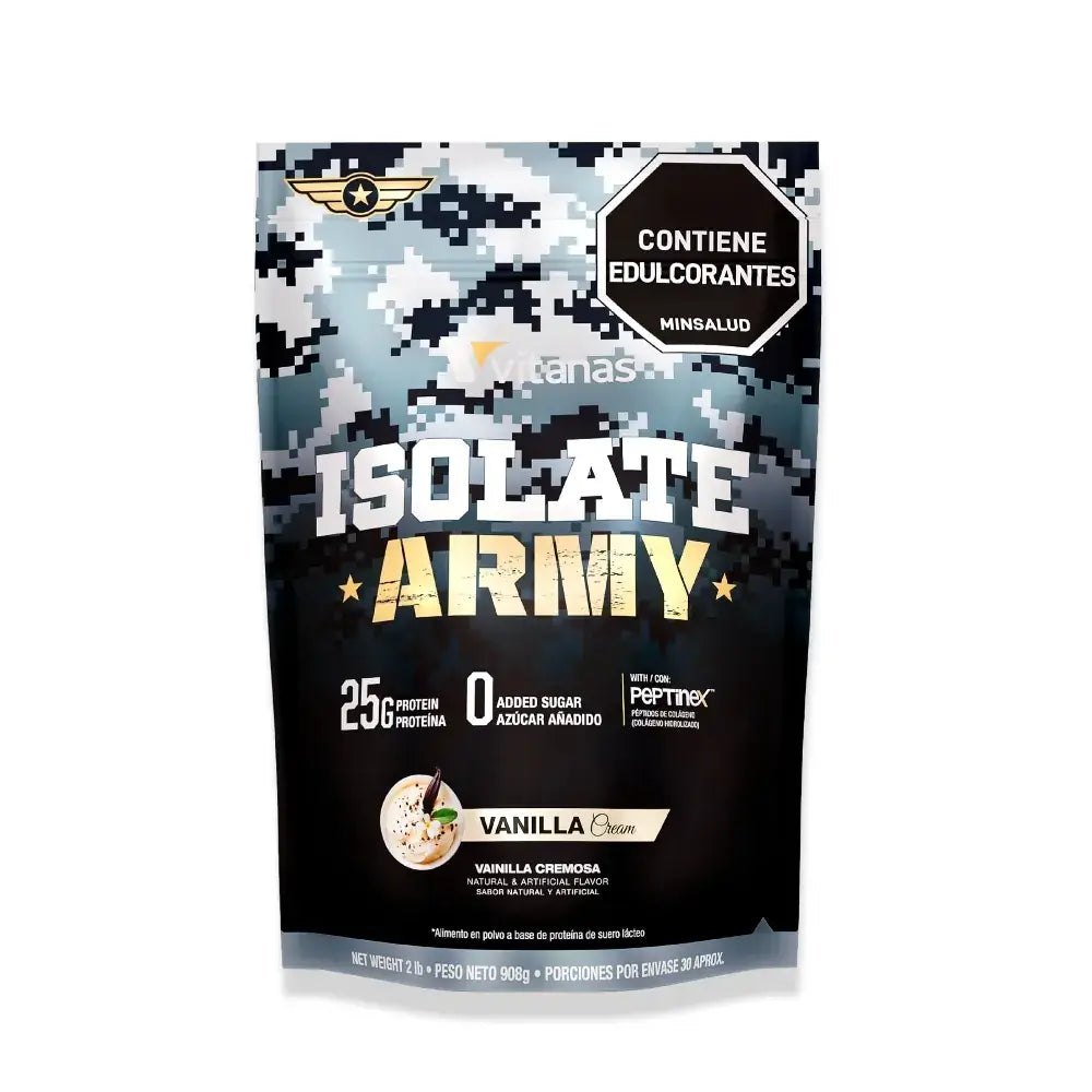 ISOLATE ARMY VAINILLA CREMOSA 2 LBS VITANAS