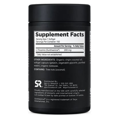 L-theanine 200 mg 150 caps Sports Research