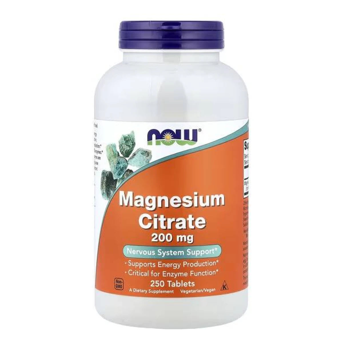 Magnesio Citrato 200 mg 250 tabletas NOW