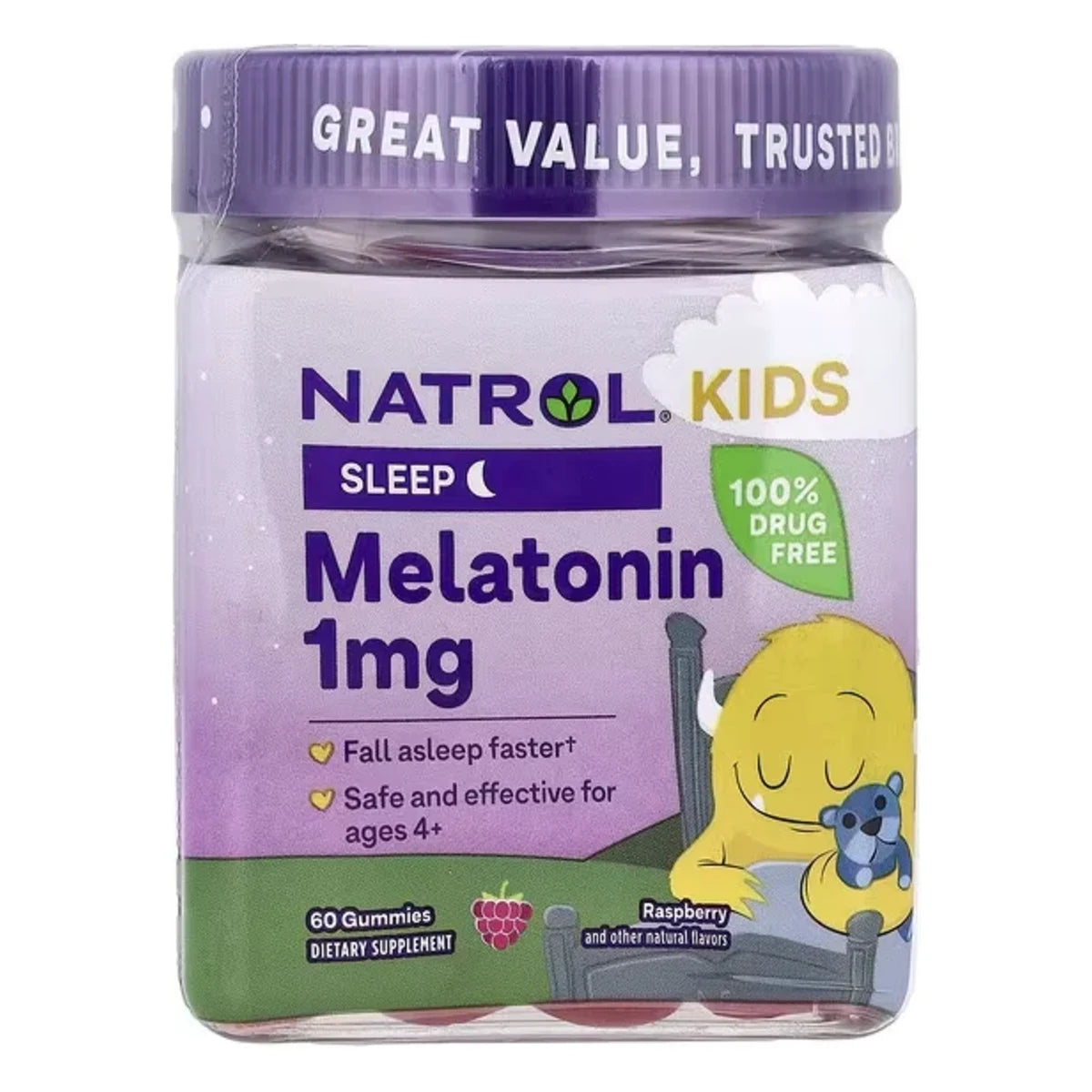 Melatonina 1 mg para Niños x 60 gomitas Natrol