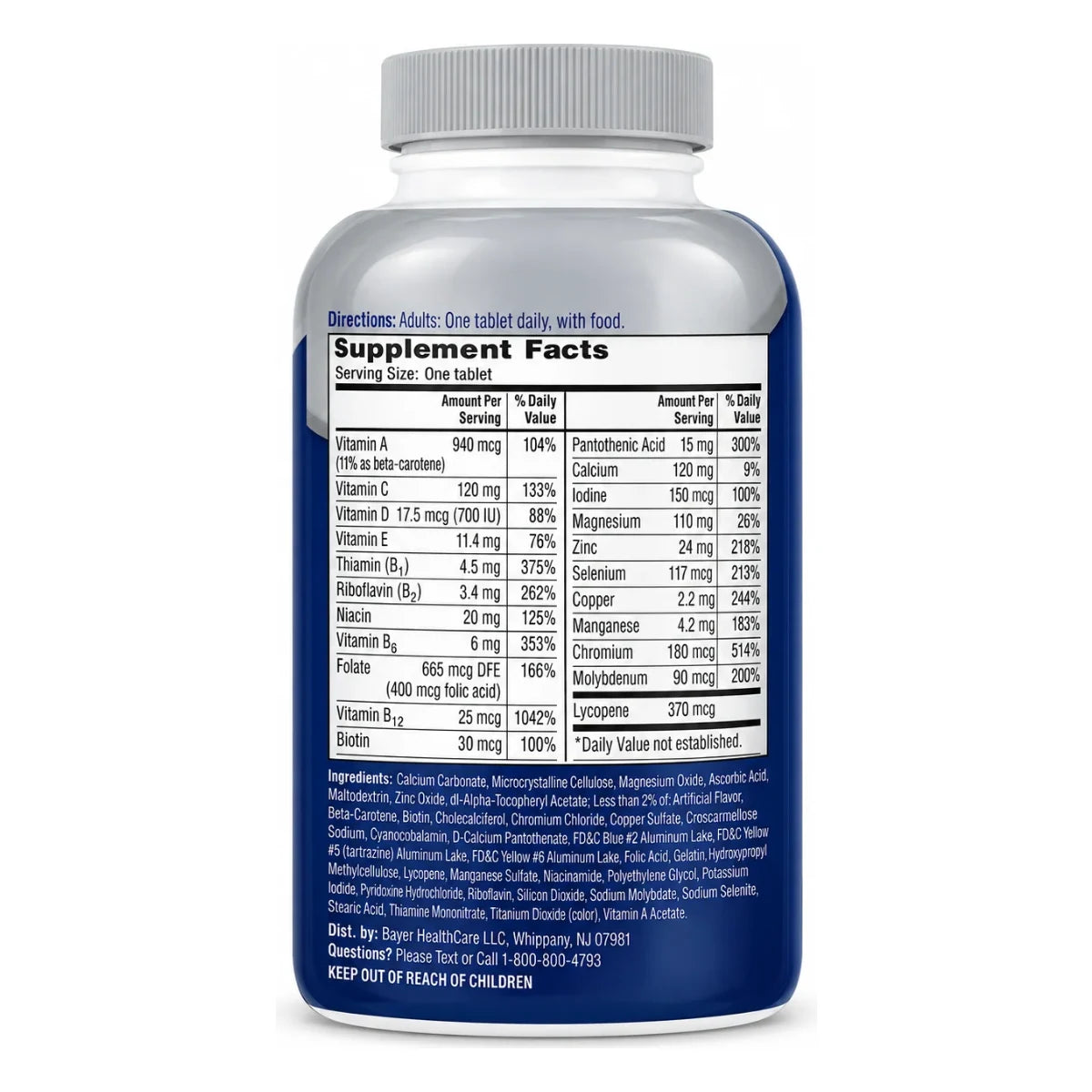 Multivitamínico Mens 50+ 300 tabletas One a Day