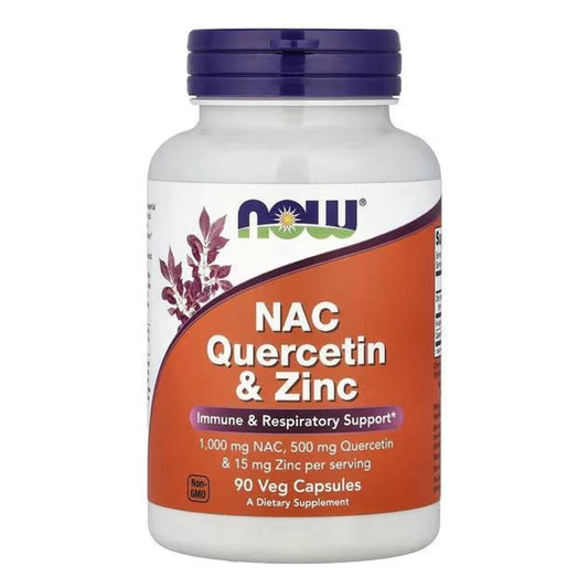 NAC With Quercetin & Zinc 90 caps NOW