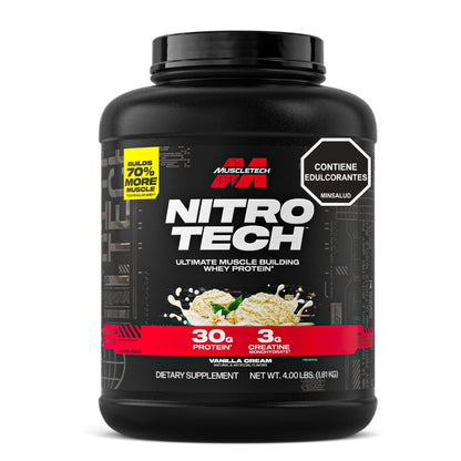 Nitro Tech 4 lb Vainilla Cream - MuscleTech