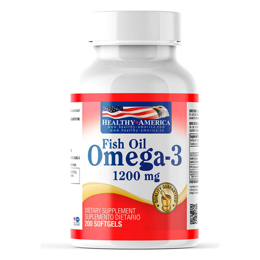 Omega 3 Fish Oil 1200 mg - Healthy America