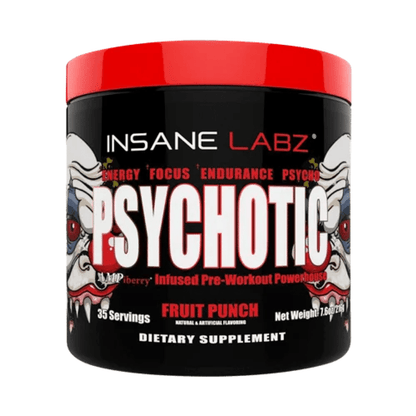 Psychotic Pre Entreno Fruit Punch 35 servicios